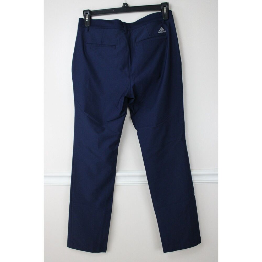 Adidas Golf Pants Men's 30x32 Navy Performance Stretch Flat Front - Picture 2 of 3